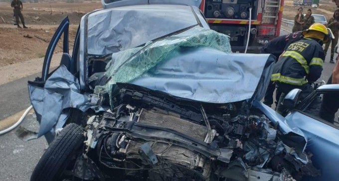 פצוע קשה בתאונה חזיתית ליד קיבוץ שובל