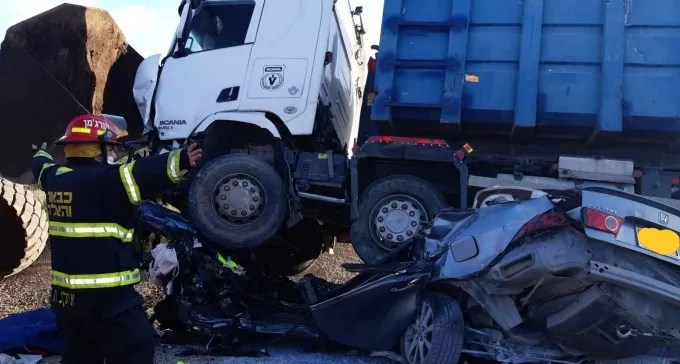 ''עוצמת התאונה הייתה קשה וקטלנית'': הרוג בכביש 334
