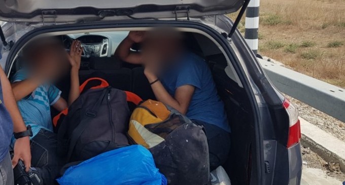 נהג תושב חורה נעצר בבית קמה: ניסה להבריח פלסטינים בתא המטען