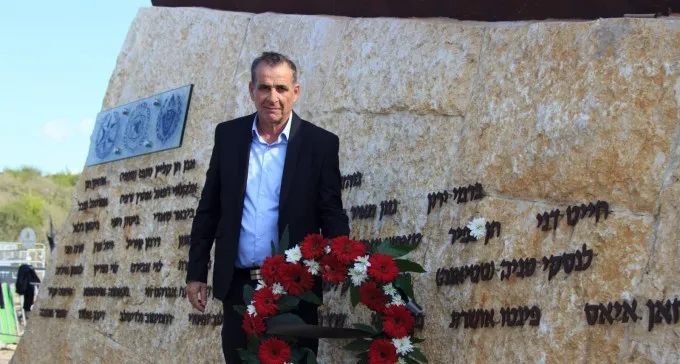 סגן רוה''ע ב''ש, שמעון בוקר, השתתף באזכרה השנתית לחללי אסון הכרמל