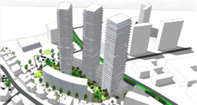 תוכנית גרנדיוזית בשד' שז''ר: מאות דירות יוקרה במקום 3 בלוקים