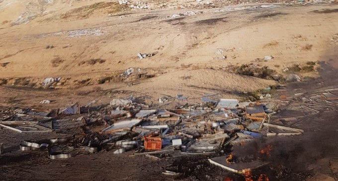 חשד: שרפו מתכות - וזיהמו את נחל באר שבע