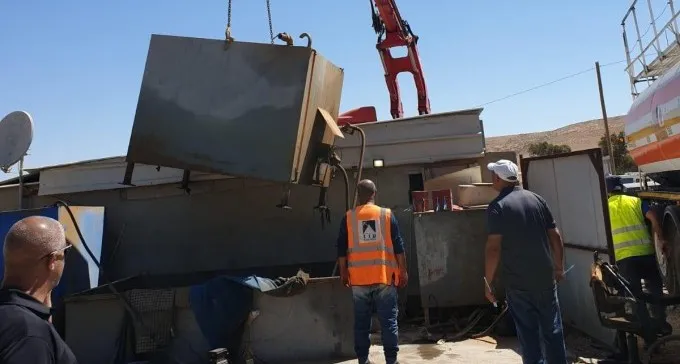 8,000 ליטר דלק ו-15 בלוני גז נתפסו בתחנת דלק פירטית באיזור דימונה