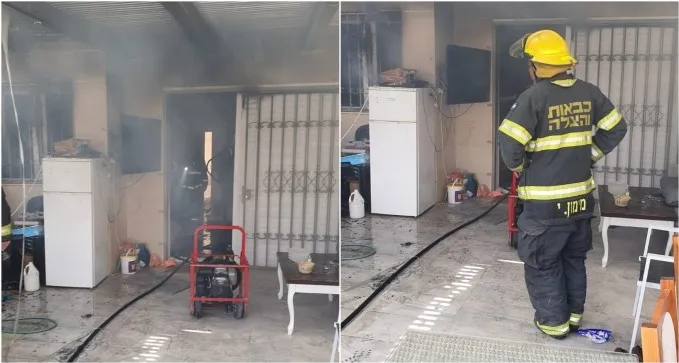 בית עלה באש בשכונת נחל עשן