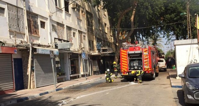 שריפה במלון ערבה בבאר שבע