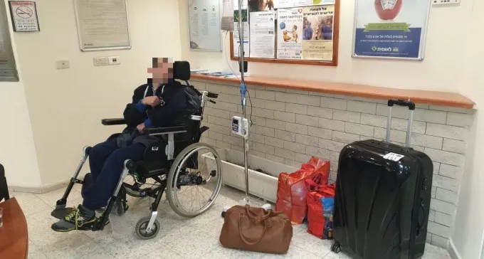 בגלל ניירת: החולה הסיעודי מב''ש נלקח לאיכילוב - והוחזר בלי בדיקה 