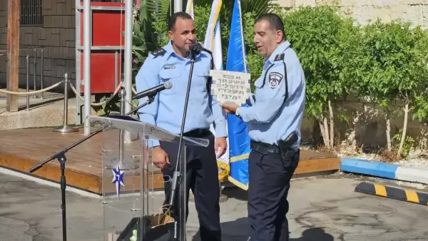 החלפת פיקוד בתחנת באר שבע: נצ''מ כפיר סלומון מחליף את נצ''מ שלומי דראי - דנילוביץ': ''שוטרי ישראל הם גיבורי העל שהצילו אלפים''