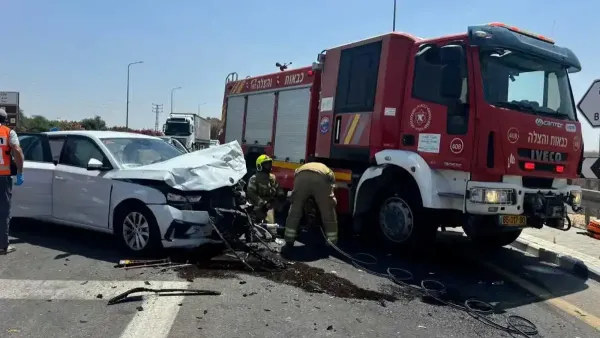 חמישה נפגעים בתאונה קשה סמוך לשדה צבי
