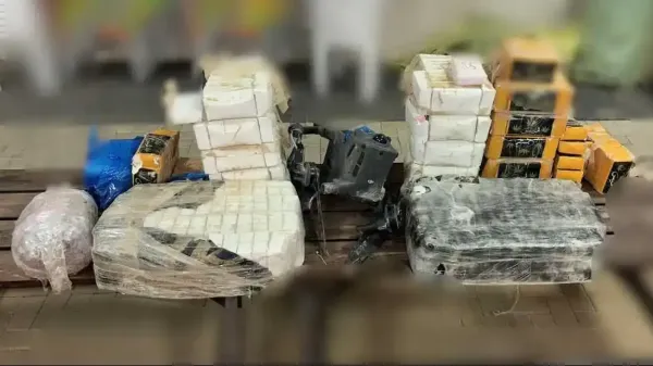 150 ק''ג חשיש ורחפן מבצעי נתפסו במעצר חשוד מהפזורה (תיעוד המעצר)