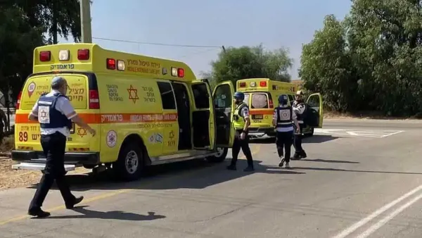 תאונת דרכים בדרך מצדה: פצועים פונו לסורוקה