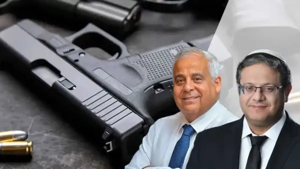 השר לביטחון לאומי איתמר בן גביר וראש עיריית דימונה בני ביטון – בשורה לתושבי הדרום עם הצטרפות דימונה לרפורמת הנשק