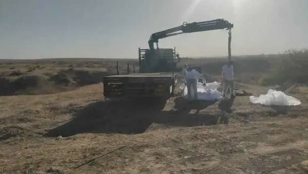 מבצע מיוחד בבני שמעון לסילוק החומר המסרטן מהמרחב הציבורי