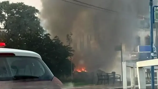 שריפה בשכונה א', חיפוש אחר לכודים בזירה