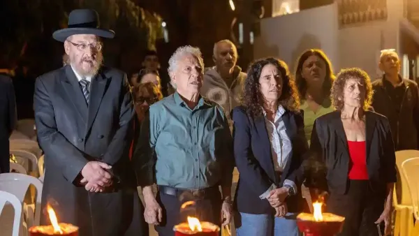 טקס הדלקת נרות לזכר הרוגי תאונות הדרכים בבאר שבע