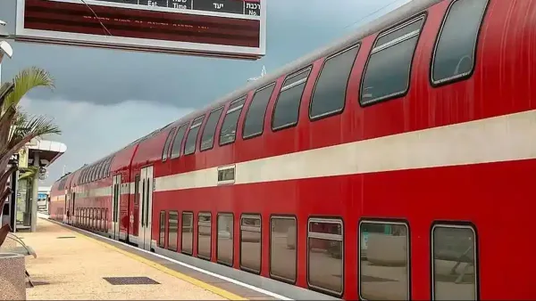 תנועת רכבות בתחנת באר שבע – צילום אווירה להמחשת שינויים זמניים בקווים