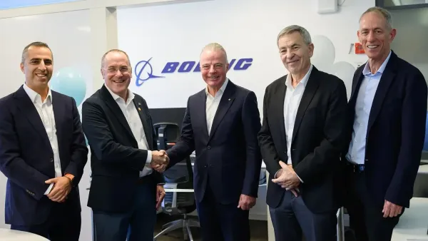 טקס החתימה בין בואינג לבן גוריון