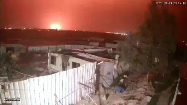 יירוט טיל מעל הנגב לאחר שיגור מאיראן במהלך אזעקות בדרום ישראל.