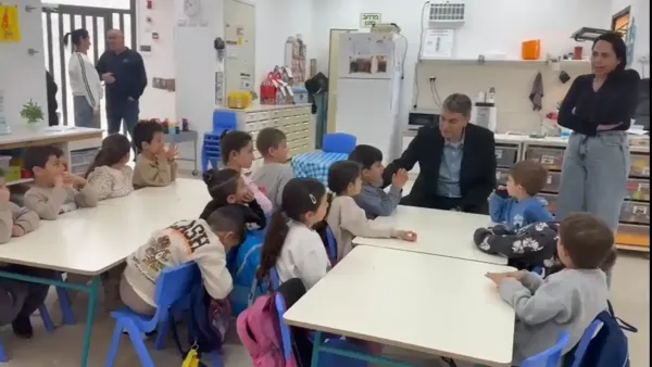 גן ילדים פתוח במועצה אזורית בדרום לאחר פתיחה הדרגתית של מערכת החינוך בהתאם להנחיות פיקוד העורף.