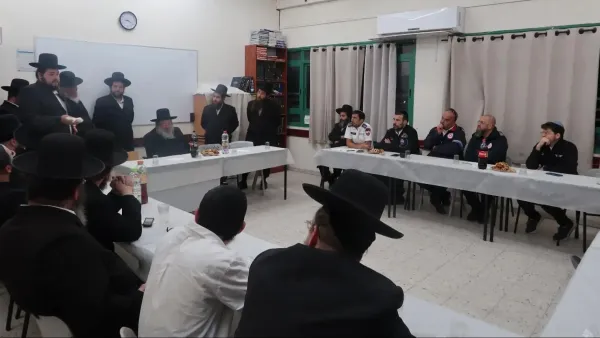 מתנדבי הצלה בפעילות בזירת חירום בדרום הארץ