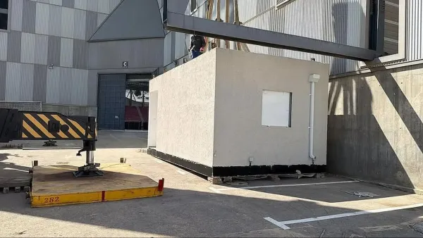 אצטדיון טוטו טרנר בבאר שבע במהלך משחק עם היערכות חירום