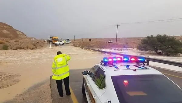 סערה ושיטפונות בדרום: כבישים נחסמו, נהגים הוזהרו מפני הסכנות