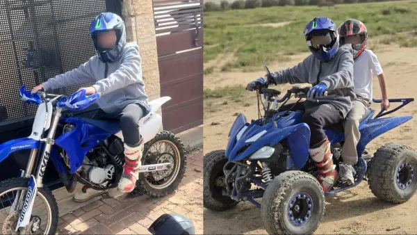 חצר בית פרטי בשכונת נאות לון בבאר שבע ממנה נגנבו כלי רכב בלילה