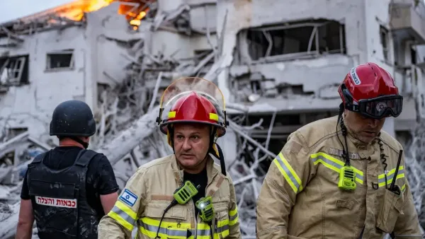 זירת פגיעה של טיל איראני