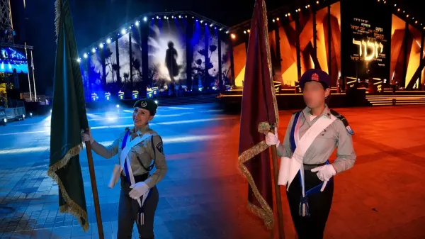 גאווה באר שבעית: שתי דגלניות מהעיר צעדו בטקס המשואות בהר הרצל