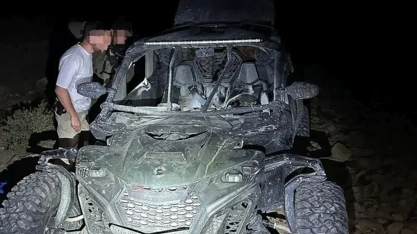 אמצעי הלחימה ורכב השטח שנתפסו במהלך סיכול הברחת נשק בגבול המזרחי