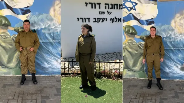בוגרי תיכון דקלים מבאר שבע במהלך תהליך החיול בבקו"ם לקראת שירות בצה"ל.