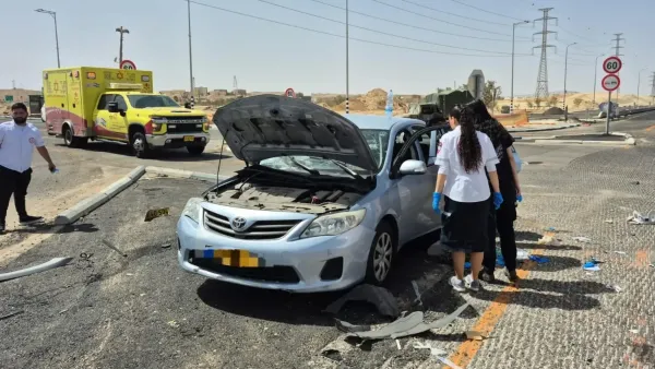 תאונת דרכים בצומת טללים: ארבעה פצועים בתאונה בין מספר כלי רכב בכביש 40