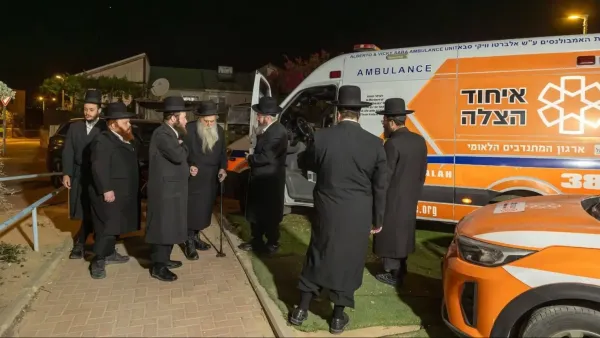 טקס חנוכת יחידת 'כח הצלה' של איחוד הצלה בעיר ערד.