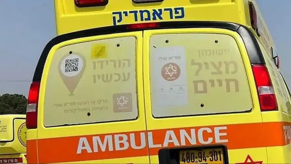 שבעה נפגעים בהתנגשות בין שני כלי רכב ברחוב נחל פרת בבאר שבע