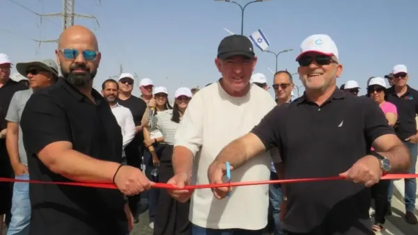 חנוכת מקטע חדש של כביש 5 בנאות חובב, במסגרת פרויקט לשדרוג תשתיות התחבורה באזור התעשייה בדרום.