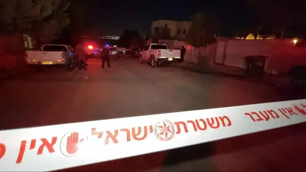 זירת הרצח באופקים שבה נדקר למוות צעיר במהלך קטטה בעיר