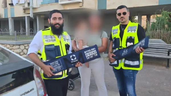 מתנדבי ידידים מחלצים תינוק שננעל ברכב בנתיבות