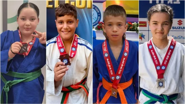 ילדי להבים שזכו במדליות באליפות ישראל בג'ודו