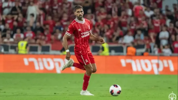שחקני הפועל באר שבע במשחק אלוף האלופים נגד מכבי תל אביב באצטדיון טרנר