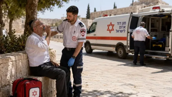 צוותי מד״א בכוננות לקראת צום תשעה באב בצל החום הכבד