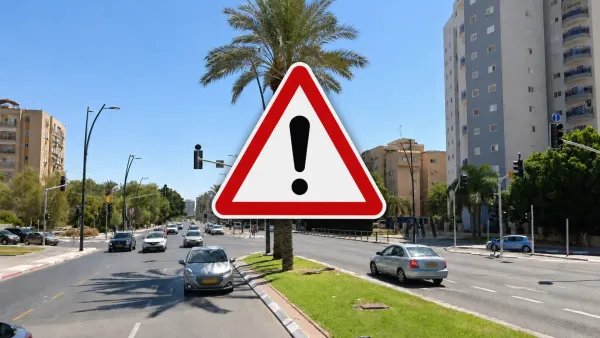 הצומת המסוכן במפגש הרחובות ביאליק, פרופ׳ עלי דיוויס ושדרות דוד טוביהו בבאר שבע
