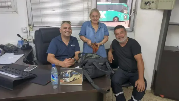 אהבת חינם ב-ט' באב: שכחה באוטובוס תיק ובו 10,000 שקלים, עובדי דן בדרום השיבו אותו
