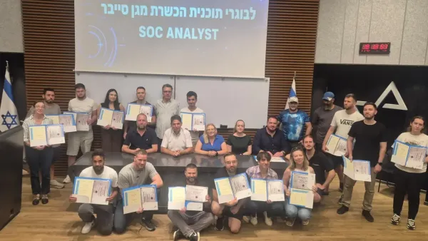 המחזור הראשון הושלם: בוגרי הסייבר במכללה הטכנולוגית באר שבע יעברו לעבודה מעשית בשכר