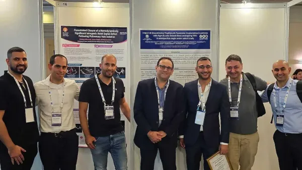 חברי המערך הקרדיולוגי בסורוקה בכנס הקרדיולוגי השנתי