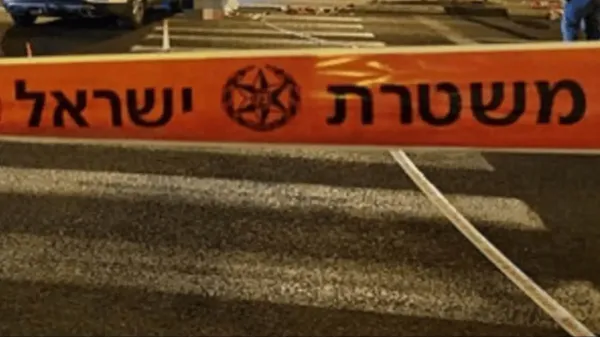 כוחות משטרה סמוך לתחנת הדלק בכניסה הצפונית לבאר שבע