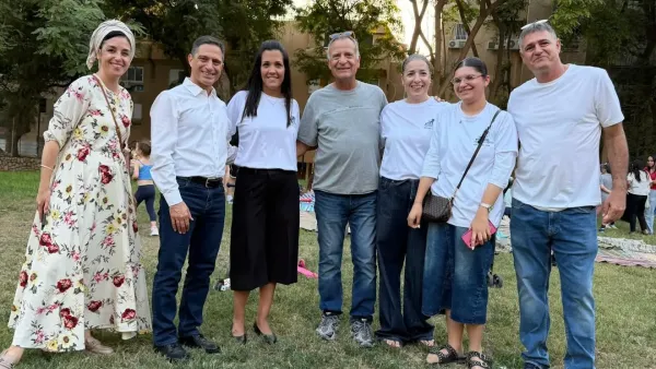 סמוך למוקד פגיעת הטיל האיראני בשכונה ט': מאות השתתפו בהפנינג למשפחות