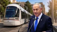 הדמיה של רכבת קלה עתידית בתוואי באר שבע־ליקית במסגרת פרויקט התחבורה החדש בדרום.