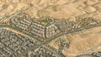 הדמיה של שכונת הנרקיסים החדשה בדימונה במסגרת תוכנית להקמת יותר מאלף יחידות דיור בדרום.