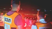 זירת תאונת האופנוע בכביש 25 סמוך לצומת נבטים