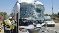 אוטובוס עירוני בבאר שבע על רקע עומסי תנועה ותאונות דרכים בעיר