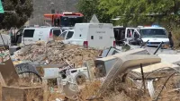 אמצעי לחימה שנתפסו בפעילות משטרתית בתל שבע ובאבו קרינאת במסגרת חקירת סכסוך אלים בנגב.